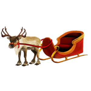 Santa sleigh PNG-38657